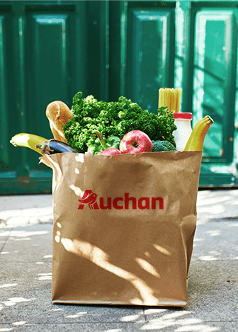 the e-commerce campaign for Auchan