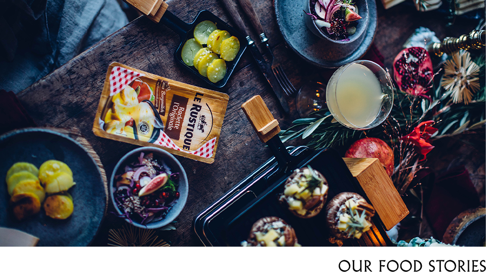 Le Rustique, Subko&co client, cheese
accompanied by tasty treats and beverages on a rustic-style table